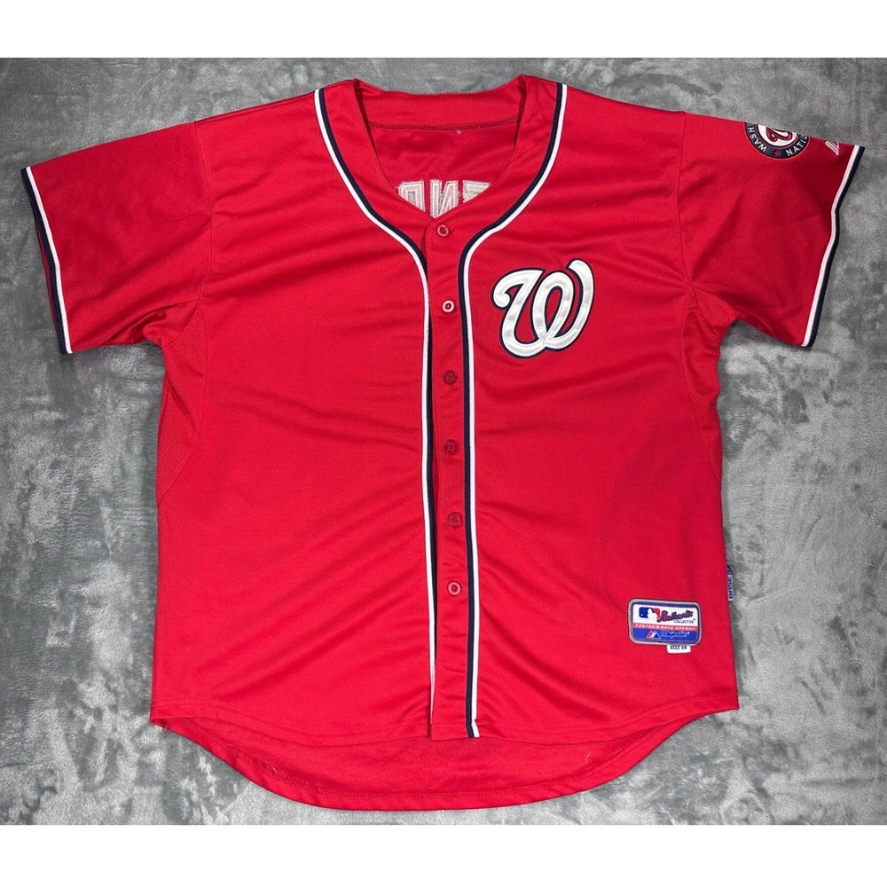 Majestic Washington Nationals Anthony Rendon 6 Authentic Jersey Red Size 50
